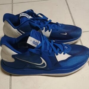 Nike Blue and White Athletic Shoes with Mesh Upper